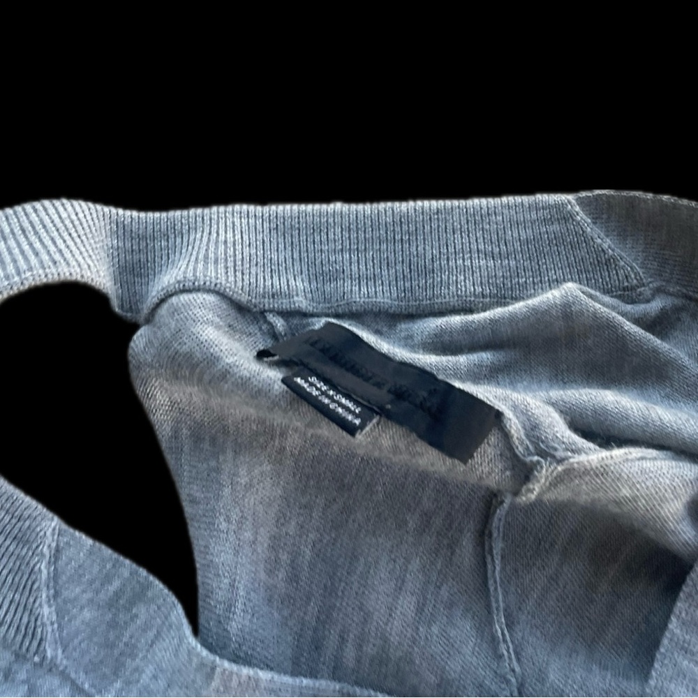 ALEXANDER WANG | XS | Wool Knit Draped Open Back  Light Button Down Sweater Top